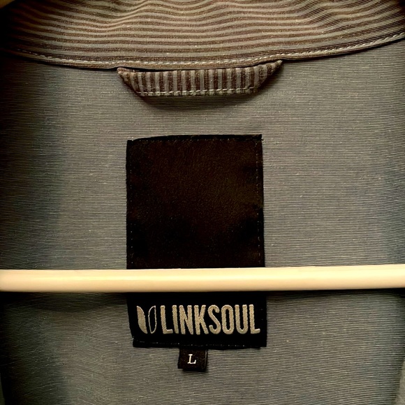 LINKSOUL  Mens L/S Full Zipper Jacket. NWOT - Picture 2 of 9